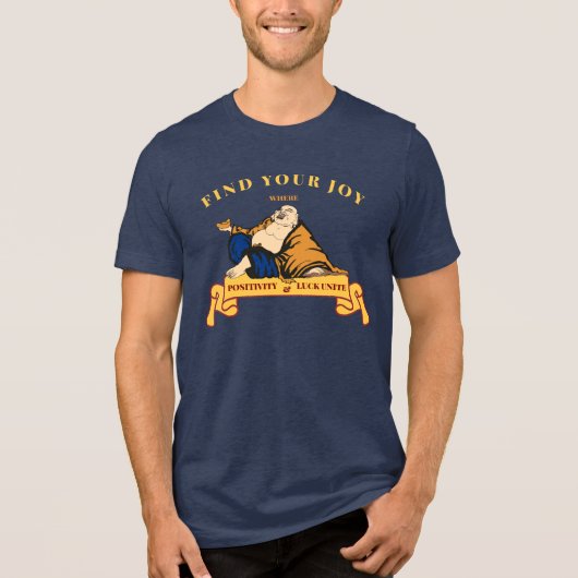 Lucky Buddha Tri-Blend Shirt (Vorderseite)