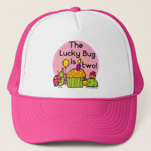 Lucky Bug Cupcake 2. Geburtstag T - Shirt und Gesc Truckerkappe