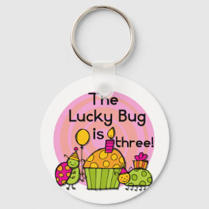 Lucky Bug Cupcake 3. Geburtstagstorte und Geschenk Schlüsselanhänger
