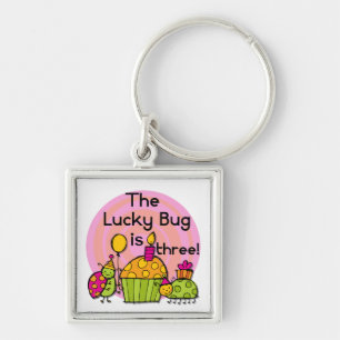Lucky Bug Cupcake 3. Geburtstagstorte und Geschenk Schlüsselanhänger
