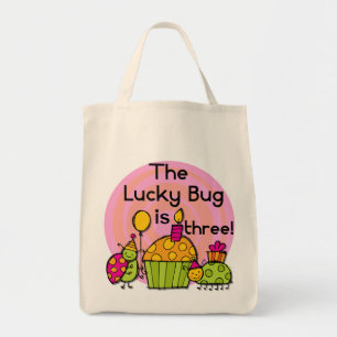 Lucky Bug Cupcake 3. Geburtstagstorte und Geschenk Tragetasche