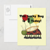 Lucky Bug ist ein Geburtstagsgeschenk Postkarte (Vorne/Hinten)