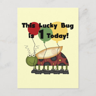 Lucky Bug ist ein Geburtstagsgeschenk Postkarte