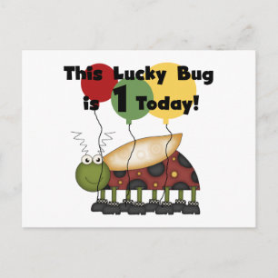 Lucky Bug ist ein Geburtstagsgeschenk Postkarte