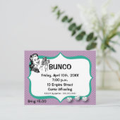 Lucky Bunco Player Postcard Violet und Emerald Postkarte (Stehend Vorderseite)