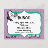Lucky Bunco Player Postcard Violet und Emerald Postkarte (Vorderseite)