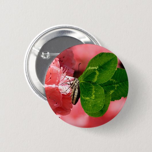 Lucky Butterfly Button (Vorne & Hinten)