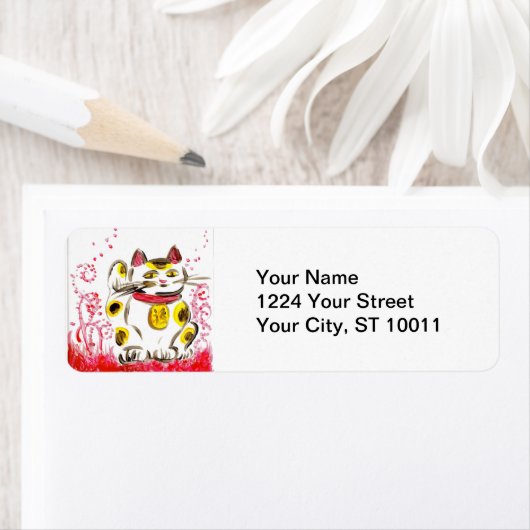 Lucky Cat Address Labels (Insitu)