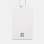 Lucky Cat Art – Maneki Neko with Gold Coin Geschenkanhänger (Rückseite)