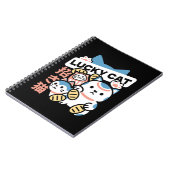 Lucky Cat Art – Maneki Neko with Gold Coin Notizblock (Linke Seite)