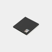 Lucky Cat Art – Maneki Neko with Gold Coin Post-it Klebezettel (angewinkelt)