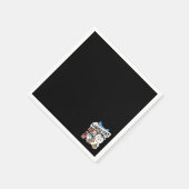 Lucky Cat Art – Maneki Neko with Gold Coin Serviette (Ecke)