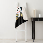 Lucky Cat Art – Maneki Neko with Gold Coin Sherpadecke (Beispiel)