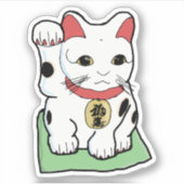 Lucky Cat Aufkleber (Vorderseite)