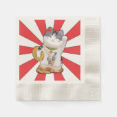 Lucky Cat B Serviette (Vorderseite)