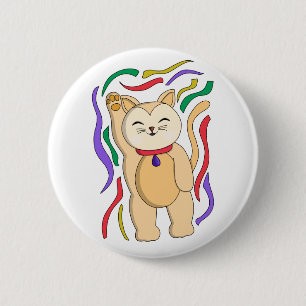 Lucky Cat Button