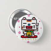 Lucky Cat Button (Vorne & Hinten)
