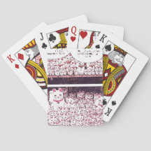 Lucky Cat Cartoon Strip Japanisch Waving Kitty 