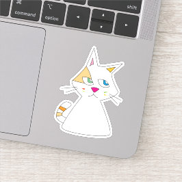 Lucky Cat Doodle Aufkleber
