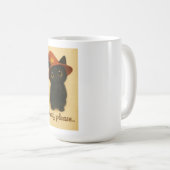 Lucky Cat Emi – Begging Pose Witch Cat Mug Kaffeetasse (VorderseiteRechts)