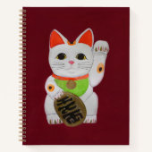 Lucky Cat Feng Shui Notebook Planner Notizblock (Vorderseite)