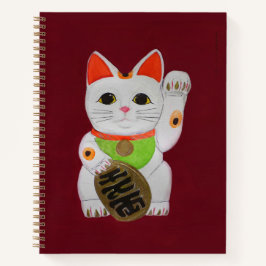 Lucky Cat Feng Shui Notebook Planner Notizblock