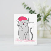 Lucky Cat Frohe Weihnachten & viel Glück (Stehend Vorderseite)