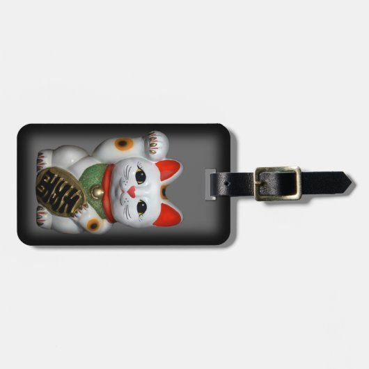 Lucky Cat Gepäckanhänger (Vorderseite horizontal)