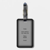 Lucky Cat Gepäckanhänger (Rückseite vertikal)