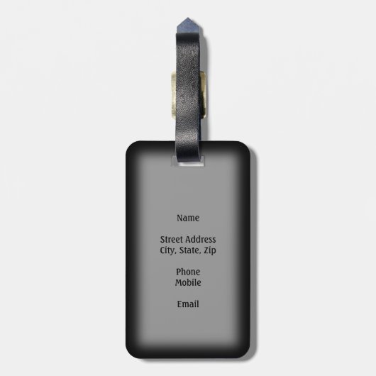 Lucky Cat Gepäckanhänger (Rückseite vertikal)