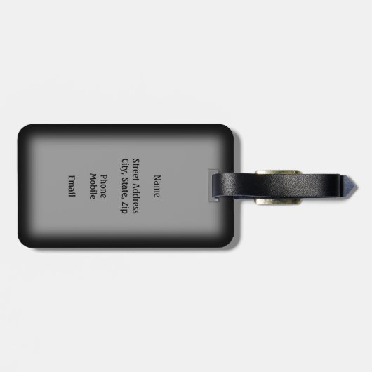 Lucky Cat Gepäckanhänger (Rückseite horizontal)