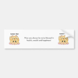 Lucky Cat (Maneki Neko) Autoaufkleber