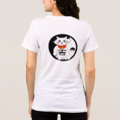 Lucky Cat- Maneki Neko - Beckoning... - Tri-Blend Shirt (Rückseite)