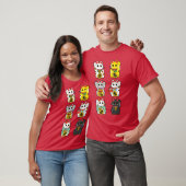 Lucky Cat Maneki Neko family retro T-Shirt (Unisex)