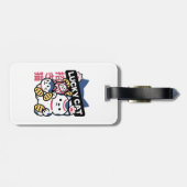 Lucky Cat Maneki Neko – Japanese Fortune Cat  Gepäckanhänger (Rückseite horizontal)