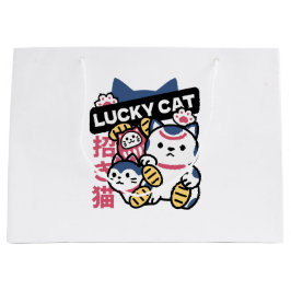 Lucky Cat Maneki Neko – Japanese Fortune Cat  Große Geschenktüte