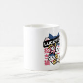 Lucky Cat Maneki Neko – Japanese Fortune Cat  Kaffeetasse (VorderseiteRechts)