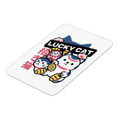 Lucky Cat Maneki Neko – Japanese Fortune Cat  Magnet (Linke Seite)