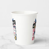 Lucky Cat Maneki Neko – Japanese Fortune Cat Pappbecher (Links)