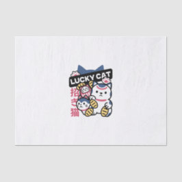 Lucky Cat Maneki Neko – Japanese Fortune Cat  Seidenpapier