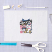 Lucky Cat Maneki Neko – Japanese Fortune Cat Seidenpapier (Handwerk)
