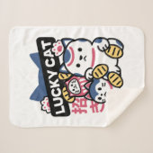Lucky Cat Maneki Neko – Japanese Fortune Cat Sherpadecke (Vorderseite (Horizontal))