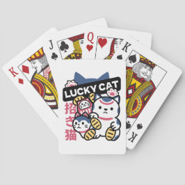Lucky Cat Maneki Neko – Japanese Fortune Cat  Spielkarten