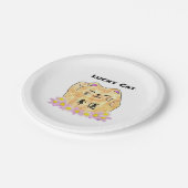 Lucky Cat (Maneki Neko) Paper Tellers Pappteller (Schrägansicht)