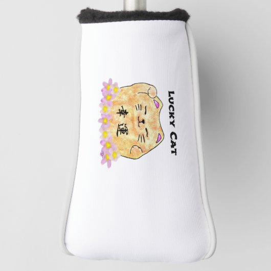 Lucky Cat (Maneki Neko) Putterdeckel Golf Headcover (Rotieren 90)