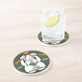 Lucky Cat Maneki Neko Sushi Sandstein Untersetzer (Seite)