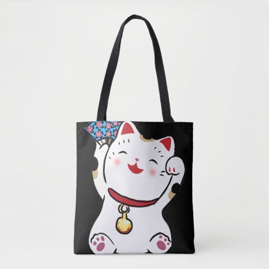 Lucky Cat Maneki Neko Tasche (Vorderseite)