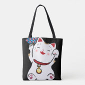 Lucky Cat Maneki Neko Tasche (Rückseite)