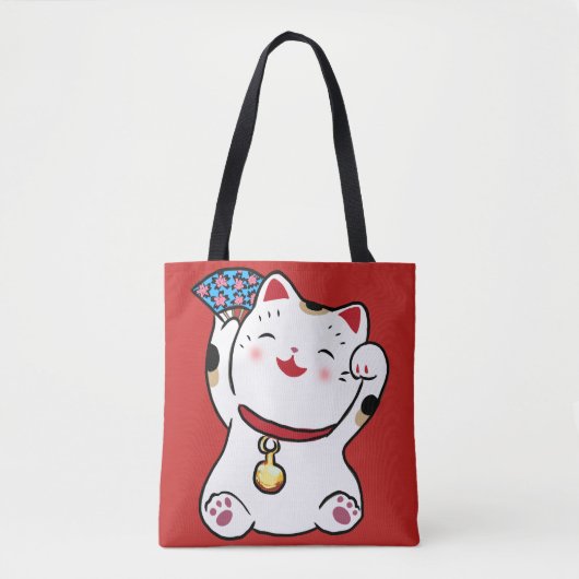 Lucky Cat Maneki Neko Tasche (Vorderseite)