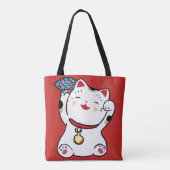 Lucky Cat Maneki Neko Tasche (Rückseite)